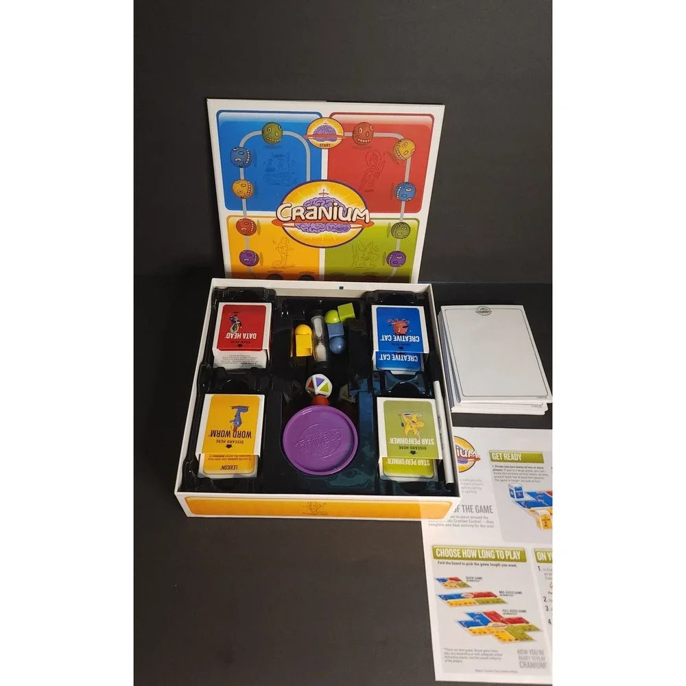 Cranium Outrageous fun for everyone 3 in 1 game board